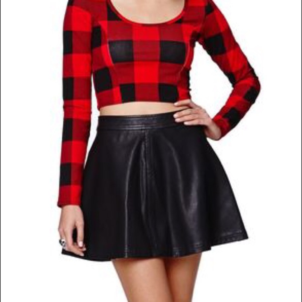 Gypsy Warrior Pleather Circle Skirt